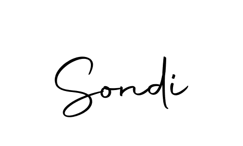 Create a beautiful signature design for name Sondi. With this signature (Autography-DOLnW) fonts, you can make a handwritten signature for free. Sondi signature style 10 images and pictures png