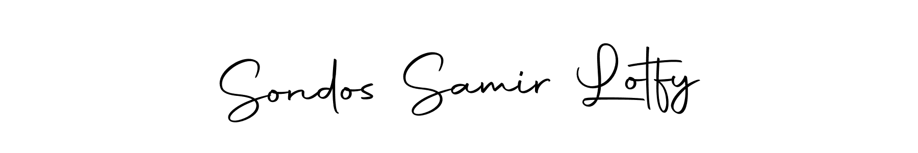 How to make Sondos Samir Lotfy signature? Autography-DOLnW is a professional autograph style. Create handwritten signature for Sondos Samir Lotfy name. Sondos Samir Lotfy signature style 10 images and pictures png