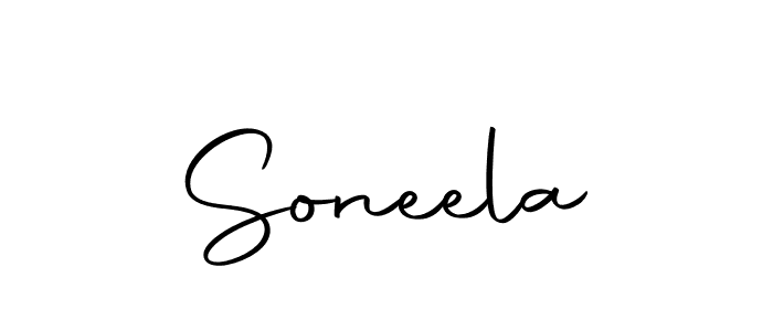 How to make Soneela signature? Autography-DOLnW is a professional autograph style. Create handwritten signature for Soneela name. Soneela signature style 10 images and pictures png