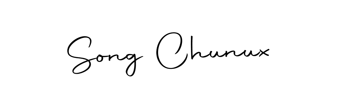 Make a beautiful signature design for name Song Chunux. With this signature (Autography-DOLnW) style, you can create a handwritten signature for free. Song Chunux signature style 10 images and pictures png