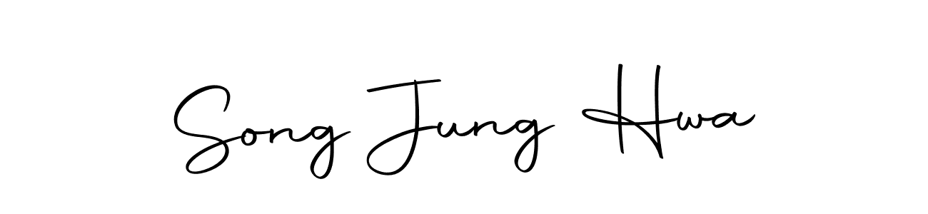 Autography-DOLnW is a professional signature style that is perfect for those who want to add a touch of class to their signature. It is also a great choice for those who want to make their signature more unique. Get Song Jung Hwa name to fancy signature for free. Song Jung Hwa signature style 10 images and pictures png