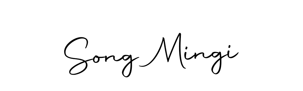 You should practise on your own different ways (Autography-DOLnW) to write your name (Song Mingi) in signature. don't let someone else do it for you. Song Mingi signature style 10 images and pictures png