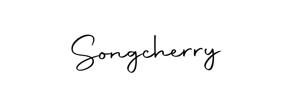 Design your own signature with our free online signature maker. With this signature software, you can create a handwritten (Autography-DOLnW) signature for name Songcherry. Songcherry signature style 10 images and pictures png