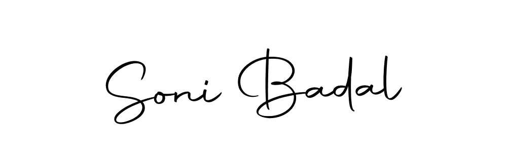 The best way (Autography-DOLnW) to make a short signature is to pick only two or three words in your name. The name Soni Badal include a total of six letters. For converting this name. Soni Badal signature style 10 images and pictures png