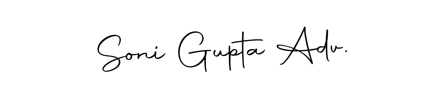 It looks lik you need a new signature style for name Soni Gupta Adv.. Design unique handwritten (Autography-DOLnW) signature with our free signature maker in just a few clicks. Soni Gupta Adv. signature style 10 images and pictures png