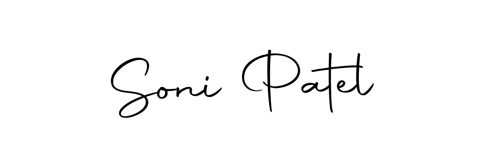 Make a beautiful signature design for name Soni Patel. Use this online signature maker to create a handwritten signature for free. Soni Patel signature style 10 images and pictures png