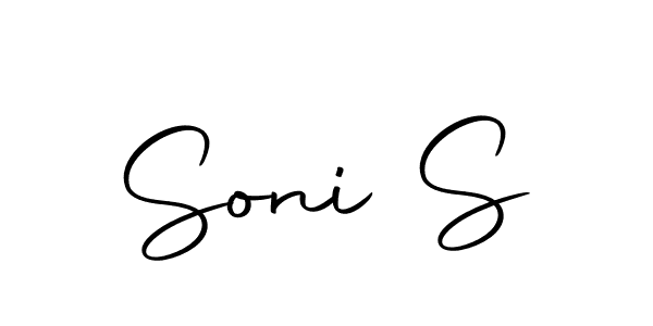 if you are searching for the best signature style for your name Soni S. so please give up your signature search. here we have designed multiple signature styles  using Autography-DOLnW. Soni S signature style 10 images and pictures png