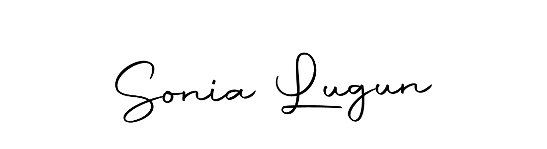 The best way (Autography-DOLnW) to make a short signature is to pick only two or three words in your name. The name Sonia Lugun include a total of six letters. For converting this name. Sonia Lugun signature style 10 images and pictures png