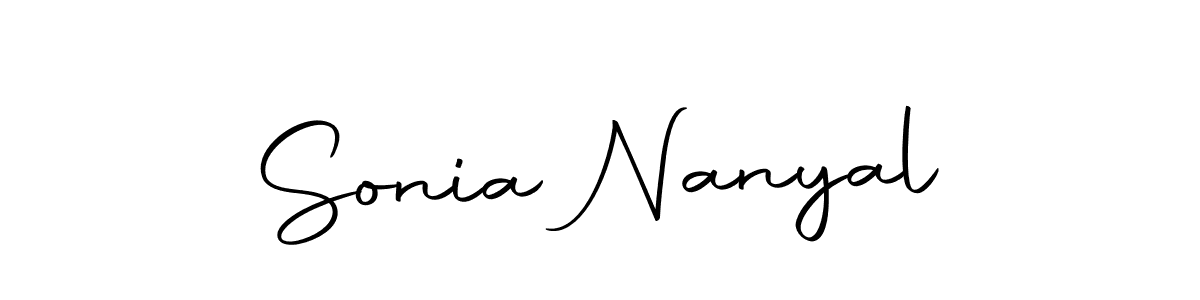 Make a short Sonia Nanyal signature style. Manage your documents anywhere anytime using Autography-DOLnW. Create and add eSignatures, submit forms, share and send files easily. Sonia Nanyal signature style 10 images and pictures png