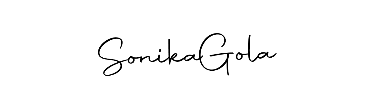 You can use this online signature creator to create a handwritten signature for the name Sonika  Gola. This is the best online autograph maker. Sonika  Gola signature style 10 images and pictures png