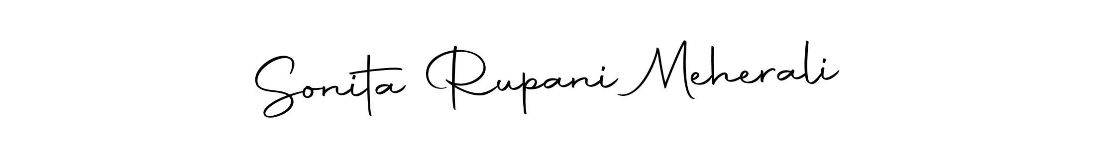 Use a signature maker to create a handwritten signature online. With this signature software, you can design (Autography-DOLnW) your own signature for name Sonita Rupani Meherali. Sonita Rupani Meherali signature style 10 images and pictures png