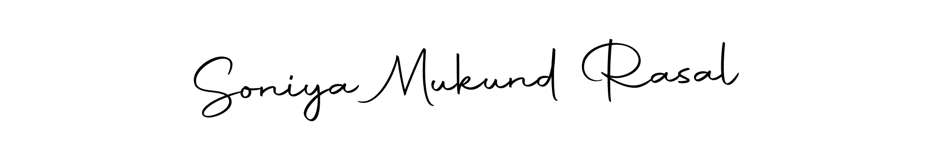 Design your own signature with our free online signature maker. With this signature software, you can create a handwritten (Autography-DOLnW) signature for name Soniya Mukund Rasal. Soniya Mukund Rasal signature style 10 images and pictures png