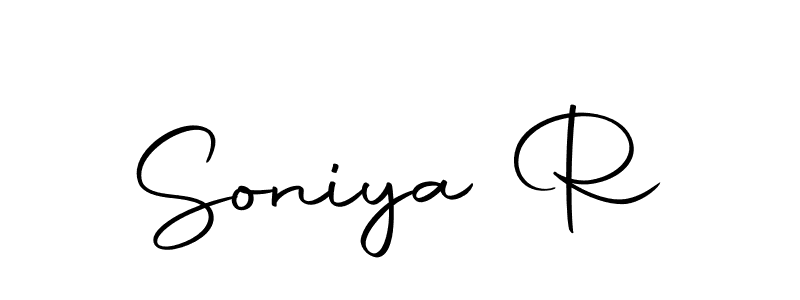 You should practise on your own different ways (Autography-DOLnW) to write your name (Soniya R) in signature. don't let someone else do it for you. Soniya R signature style 10 images and pictures png