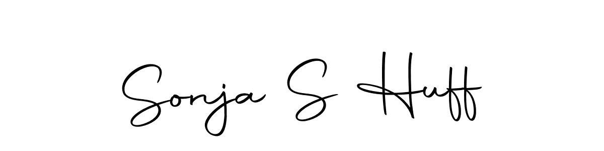 Design your own signature with our free online signature maker. With this signature software, you can create a handwritten (Autography-DOLnW) signature for name Sonja S Huff. Sonja S Huff signature style 10 images and pictures png