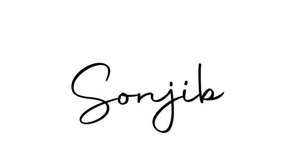 Use a signature maker to create a handwritten signature online. With this signature software, you can design (Autography-DOLnW) your own signature for name Sonjib. Sonjib signature style 10 images and pictures png
