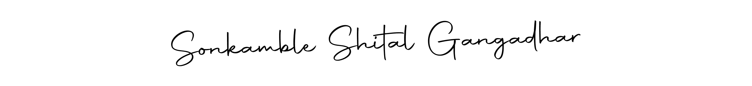 Make a beautiful signature design for name Sonkamble Shital Gangadhar. With this signature (Autography-DOLnW) style, you can create a handwritten signature for free. Sonkamble Shital Gangadhar signature style 10 images and pictures png