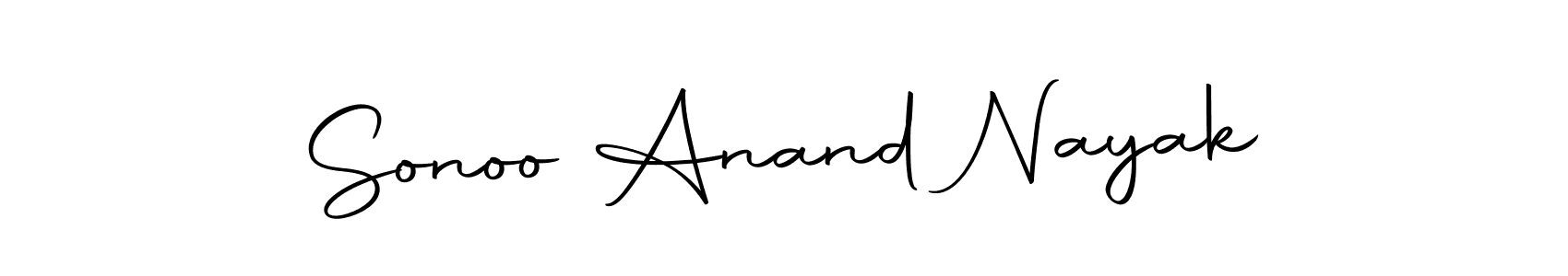 Create a beautiful signature design for name Sonoo Anand Nayak. With this signature (Autography-DOLnW) fonts, you can make a handwritten signature for free. Sonoo Anand Nayak signature style 10 images and pictures png