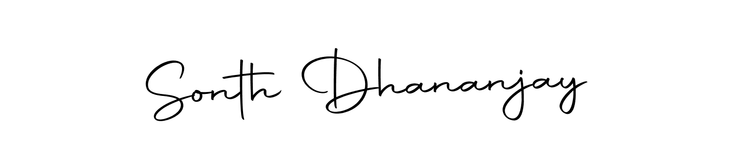 The best way (Autography-DOLnW) to make a short signature is to pick only two or three words in your name. The name Sonth Dhananjay include a total of six letters. For converting this name. Sonth Dhananjay signature style 10 images and pictures png