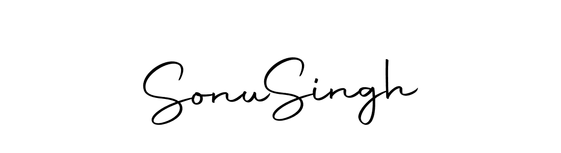 Create a beautiful signature design for name Sonu  Singh. With this signature (Autography-DOLnW) fonts, you can make a handwritten signature for free. Sonu  Singh signature style 10 images and pictures png
