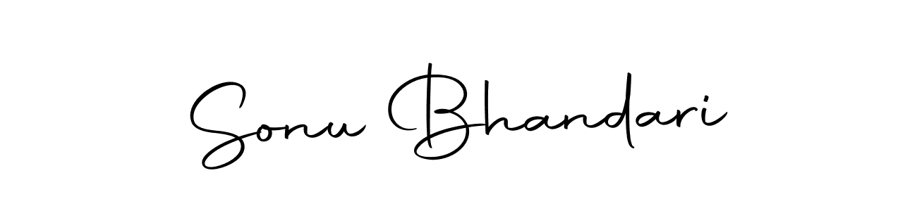 Design your own signature with our free online signature maker. With this signature software, you can create a handwritten (Autography-DOLnW) signature for name Sonu Bhandari. Sonu Bhandari signature style 10 images and pictures png