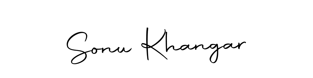 How to make Sonu Khangar signature? Autography-DOLnW is a professional autograph style. Create handwritten signature for Sonu Khangar name. Sonu Khangar signature style 10 images and pictures png