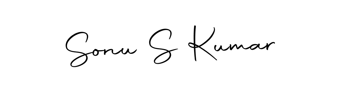 How to make Sonu S Kumar name signature. Use Autography-DOLnW style for creating short signs online. This is the latest handwritten sign. Sonu S Kumar signature style 10 images and pictures png