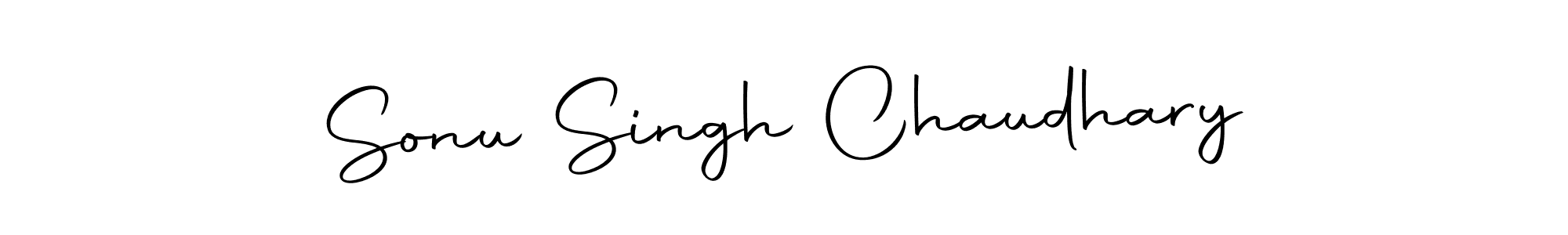 How to make Sonu Singh Chaudhary name signature. Use Autography-DOLnW style for creating short signs online. This is the latest handwritten sign. Sonu Singh Chaudhary signature style 10 images and pictures png