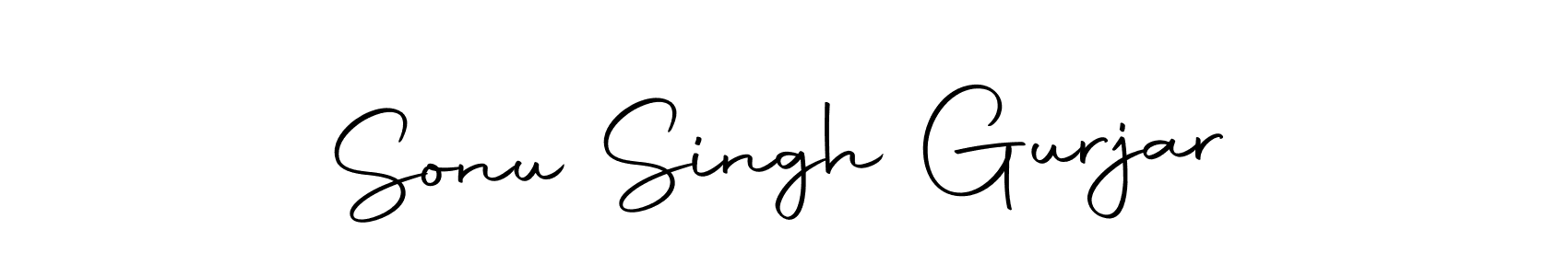 Design your own signature with our free online signature maker. With this signature software, you can create a handwritten (Autography-DOLnW) signature for name Sonu Singh Gurjar. Sonu Singh Gurjar signature style 10 images and pictures png