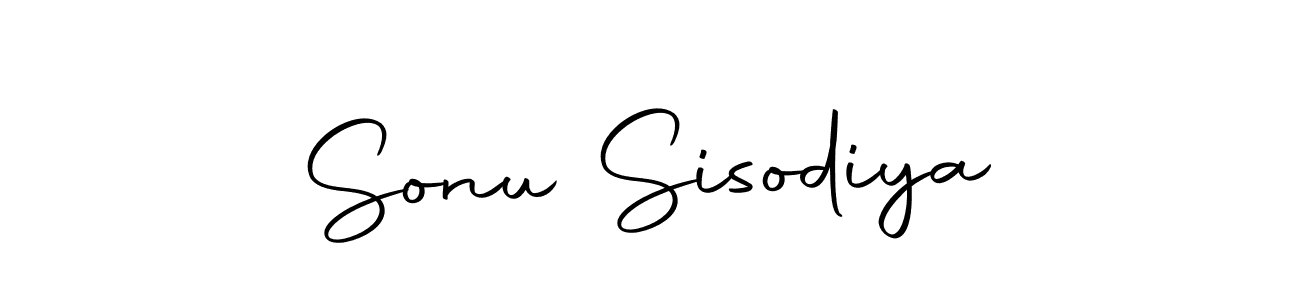 How to make Sonu Sisodiya name signature. Use Autography-DOLnW style for creating short signs online. This is the latest handwritten sign. Sonu Sisodiya signature style 10 images and pictures png