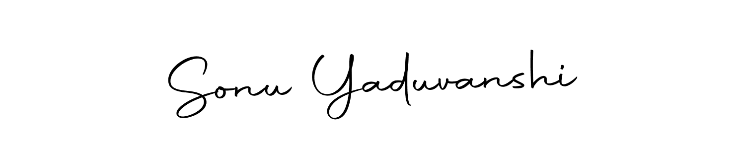 The best way (Autography-DOLnW) to make a short signature is to pick only two or three words in your name. The name Sonu Yaduvanshi include a total of six letters. For converting this name. Sonu Yaduvanshi signature style 10 images and pictures png