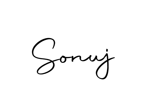 Make a beautiful signature design for name Sonuj. Use this online signature maker to create a handwritten signature for free. Sonuj signature style 10 images and pictures png