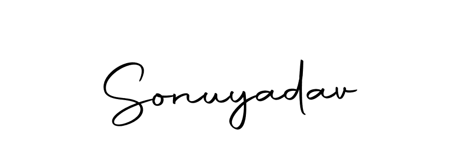 The best way (Autography-DOLnW) to make a short signature is to pick only two or three words in your name. The name Sonuyadav include a total of six letters. For converting this name. Sonuyadav signature style 10 images and pictures png