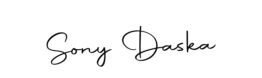 How to make Sony Daska name signature. Use Autography-DOLnW style for creating short signs online. This is the latest handwritten sign. Sony Daska signature style 10 images and pictures png