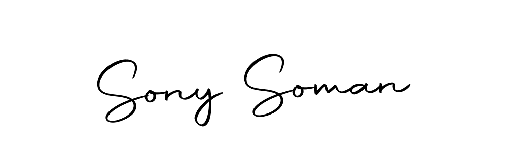 How to make Sony Soman signature? Autography-DOLnW is a professional autograph style. Create handwritten signature for Sony Soman name. Sony Soman signature style 10 images and pictures png