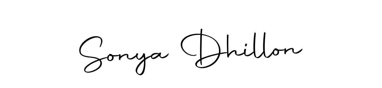 Make a beautiful signature design for name Sonya Dhillon. With this signature (Autography-DOLnW) style, you can create a handwritten signature for free. Sonya Dhillon signature style 10 images and pictures png