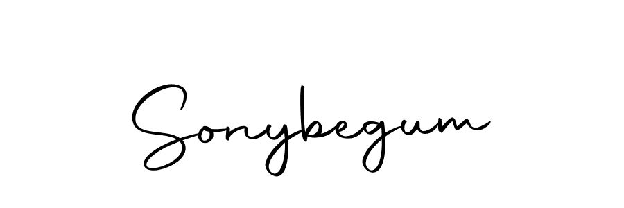 Use a signature maker to create a handwritten signature online. With this signature software, you can design (Autography-DOLnW) your own signature for name Sonybegum. Sonybegum signature style 10 images and pictures png