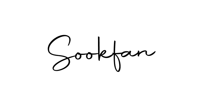 Design your own signature with our free online signature maker. With this signature software, you can create a handwritten (Autography-DOLnW) signature for name Sookfan. Sookfan signature style 10 images and pictures png