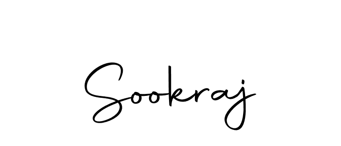 How to make Sookraj name signature. Use Autography-DOLnW style for creating short signs online. This is the latest handwritten sign. Sookraj signature style 10 images and pictures png