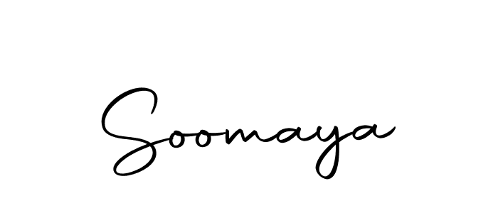 Use a signature maker to create a handwritten signature online. With this signature software, you can design (Autography-DOLnW) your own signature for name Soomaya. Soomaya signature style 10 images and pictures png