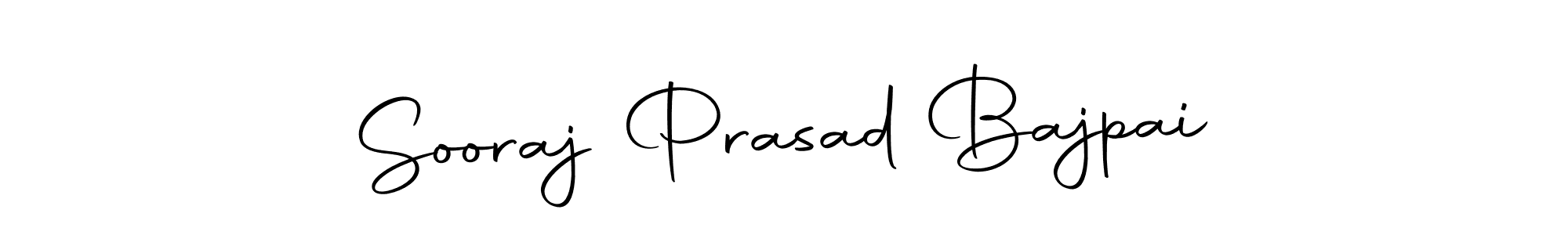 The best way (Autography-DOLnW) to make a short signature is to pick only two or three words in your name. The name Sooraj Prasad Bajpai include a total of six letters. For converting this name. Sooraj Prasad Bajpai signature style 10 images and pictures png