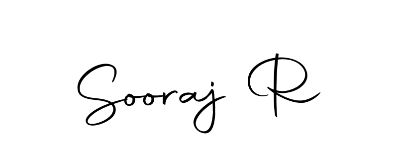 How to make Sooraj R signature? Autography-DOLnW is a professional autograph style. Create handwritten signature for Sooraj R name. Sooraj R signature style 10 images and pictures png
