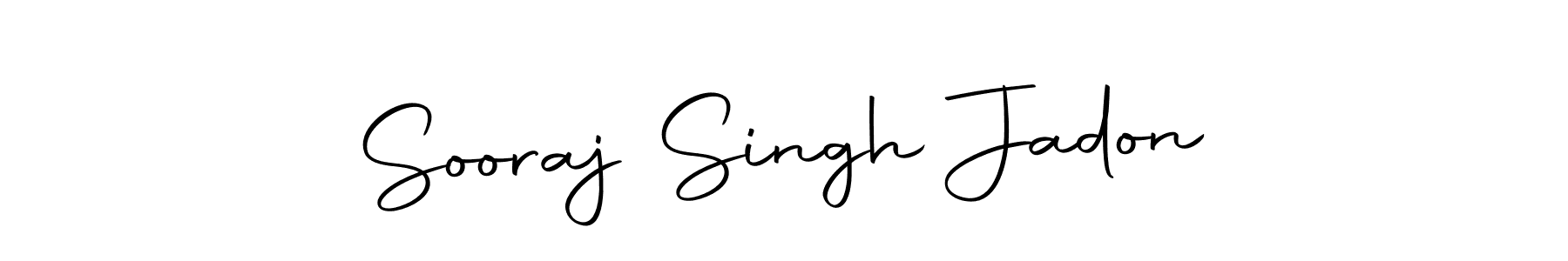 Make a beautiful signature design for name Sooraj Singh Jadon. With this signature (Autography-DOLnW) style, you can create a handwritten signature for free. Sooraj Singh Jadon signature style 10 images and pictures png