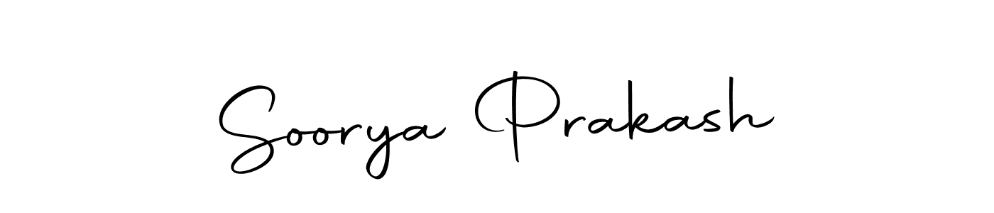 Also we have Soorya Prakash name is the best signature style. Create professional handwritten signature collection using Autography-DOLnW autograph style. Soorya Prakash signature style 10 images and pictures png