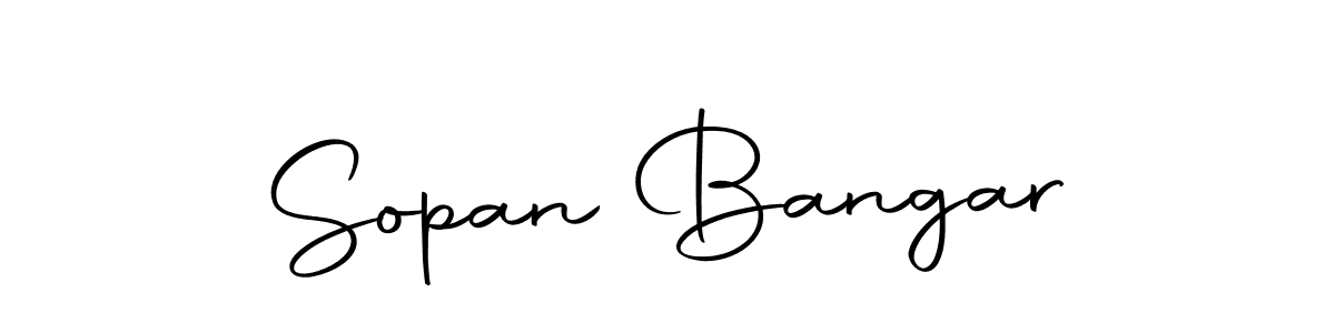 You should practise on your own different ways (Autography-DOLnW) to write your name (Sopan Bangar) in signature. don't let someone else do it for you. Sopan Bangar signature style 10 images and pictures png