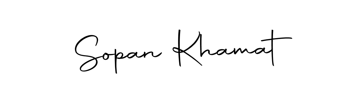 How to make Sopan Khamat signature? Autography-DOLnW is a professional autograph style. Create handwritten signature for Sopan Khamat name. Sopan Khamat signature style 10 images and pictures png