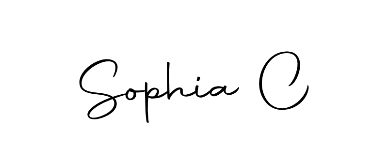 You should practise on your own different ways (Autography-DOLnW) to write your name (Sophia C) in signature. don't let someone else do it for you. Sophia C signature style 10 images and pictures png