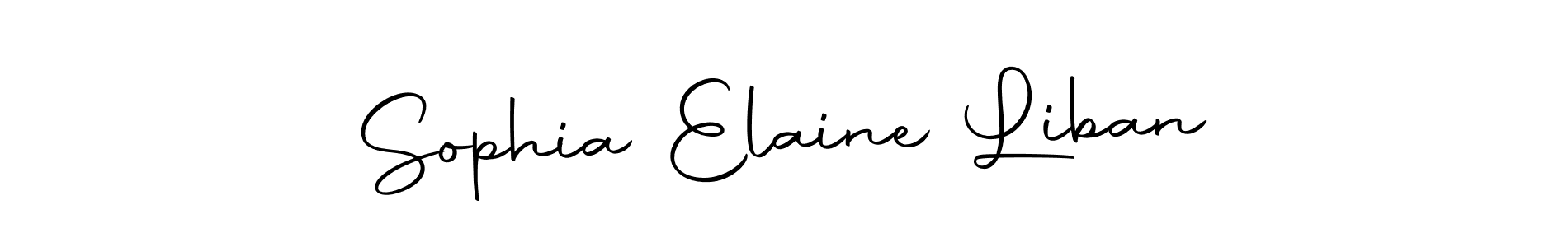Make a beautiful signature design for name Sophia Elaine Liban. Use this online signature maker to create a handwritten signature for free. Sophia Elaine Liban signature style 10 images and pictures png