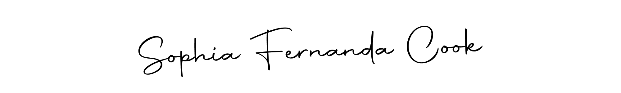 How to make Sophia Fernanda Cook name signature. Use Autography-DOLnW style for creating short signs online. This is the latest handwritten sign. Sophia Fernanda Cook signature style 10 images and pictures png