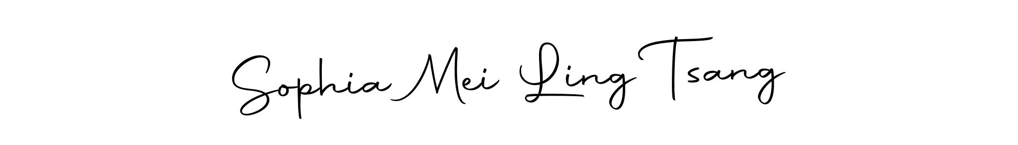 Sophia Mei Ling Tsang stylish signature style. Best Handwritten Sign (Autography-DOLnW) for my name. Handwritten Signature Collection Ideas for my name Sophia Mei Ling Tsang. Sophia Mei Ling Tsang signature style 10 images and pictures png