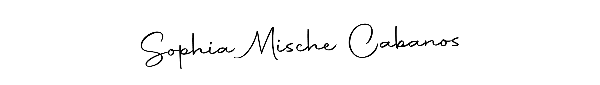 How to make Sophia Mische Cabanos signature? Autography-DOLnW is a professional autograph style. Create handwritten signature for Sophia Mische Cabanos name. Sophia Mische Cabanos signature style 10 images and pictures png